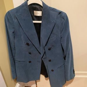 Suistudio Double Breasted Blazer Blue Cord